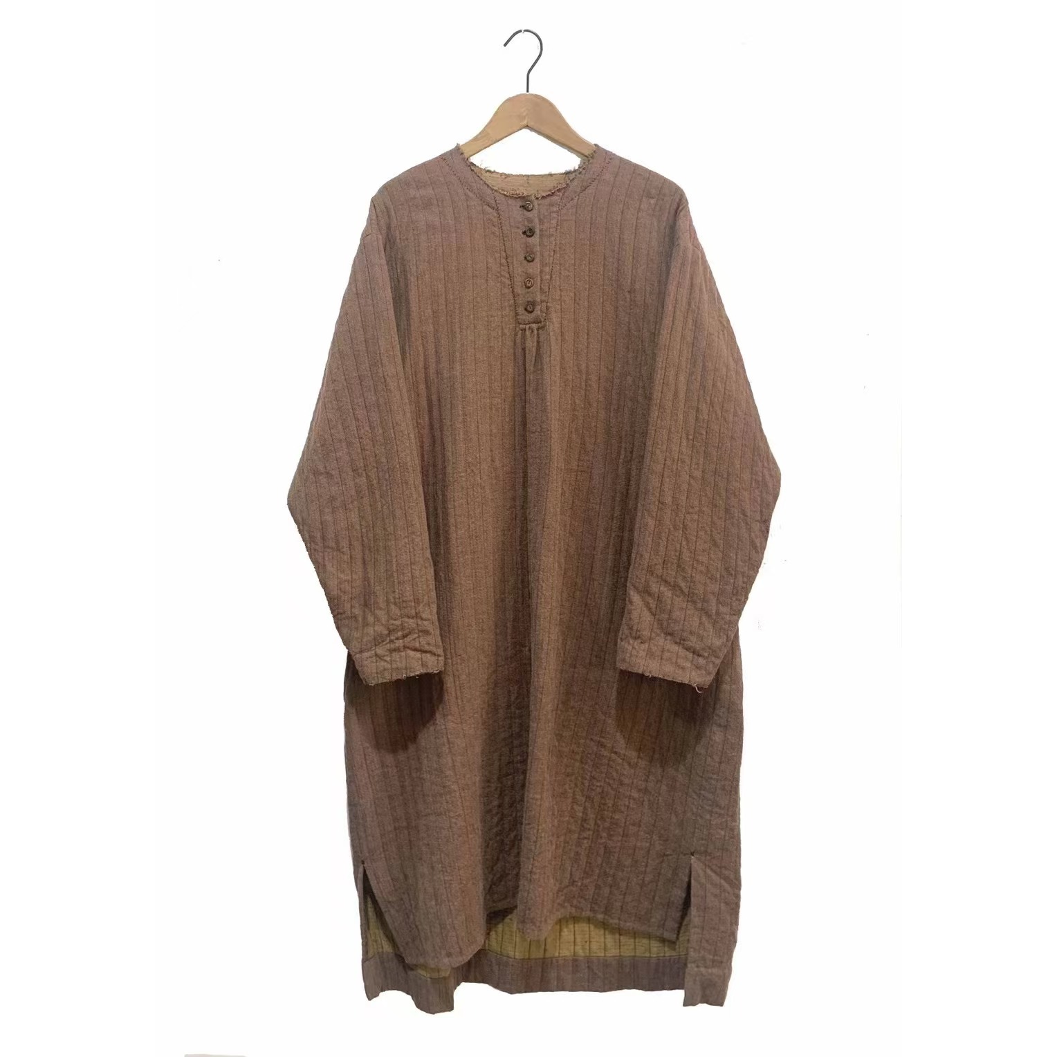 妝點家 左岸迷香   美丽诺羊毛 亚麻    连衣裙 Z24FW 5014