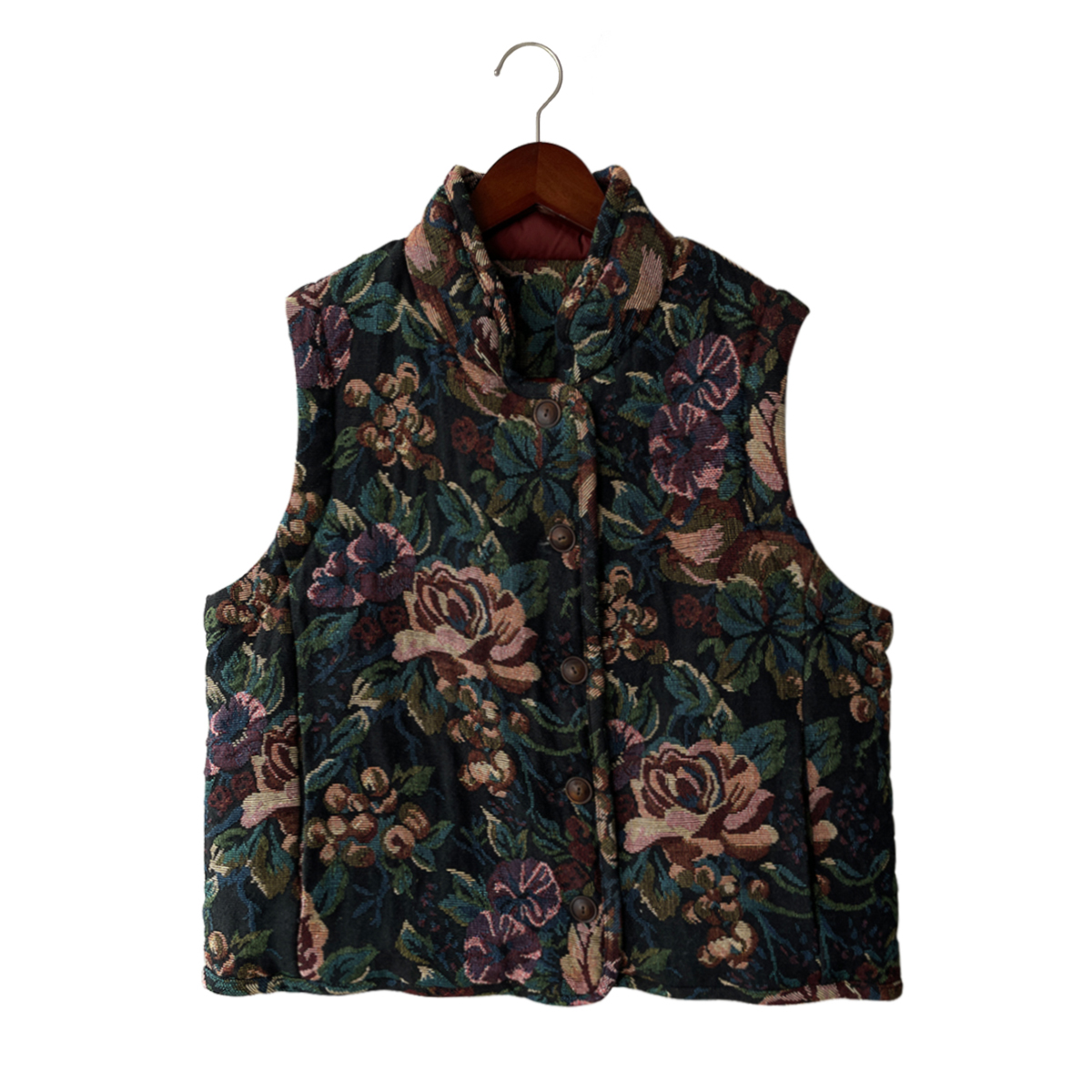 妝點家 云雾里 A亚麻 棉 B聚酯纤维 马甲 Y23FW 1155