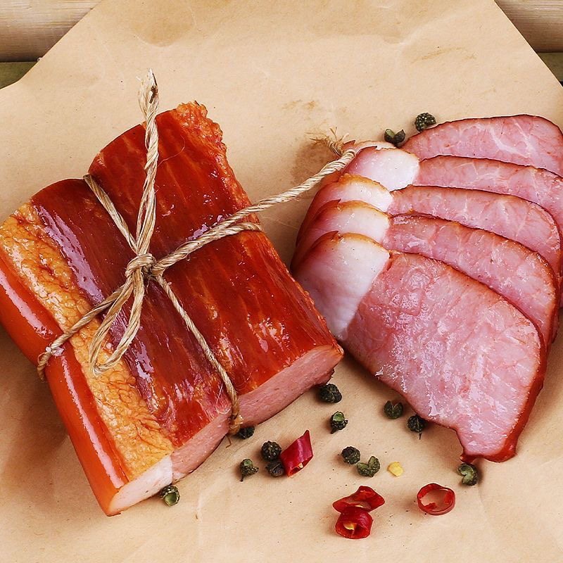 【3斤腿肉】农村柴火烟熏腊肉腊腿肉不沾水可退