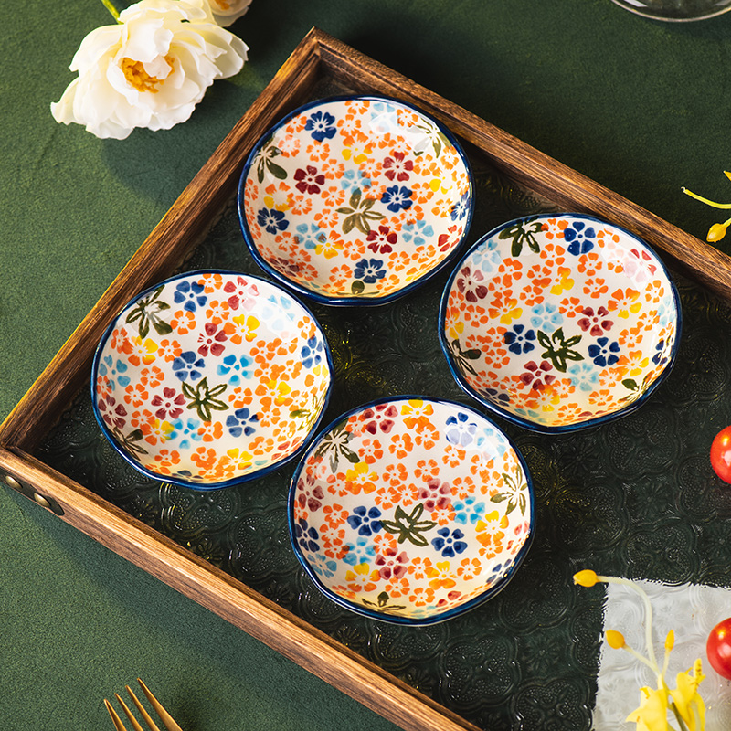 缤纷花影味碟（4个装）