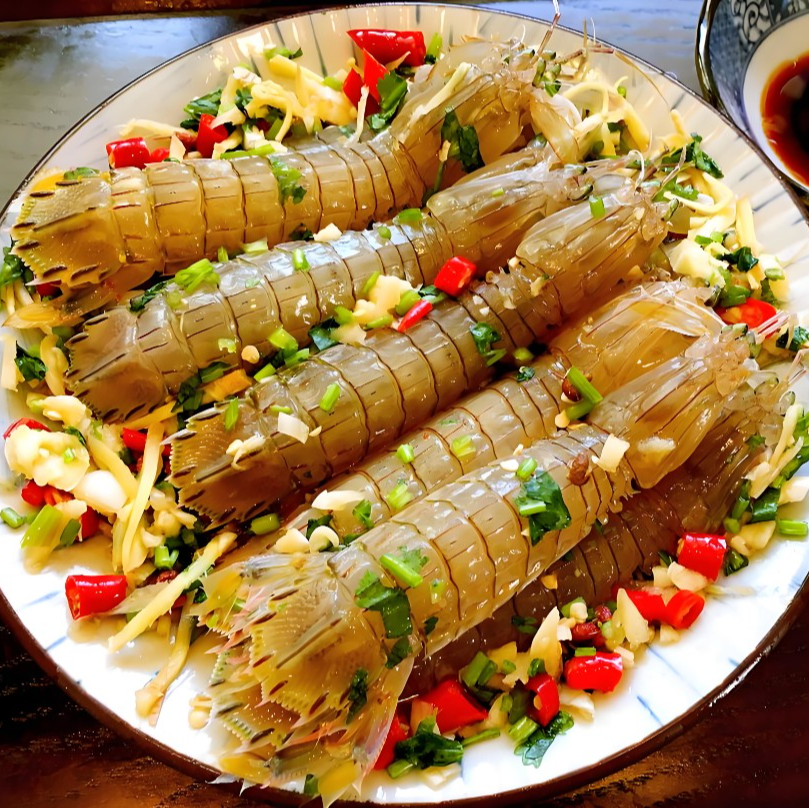 生腌皮皮虾750g*1桶  一桶22只左右 即食生呛皮皮虾  现做现发