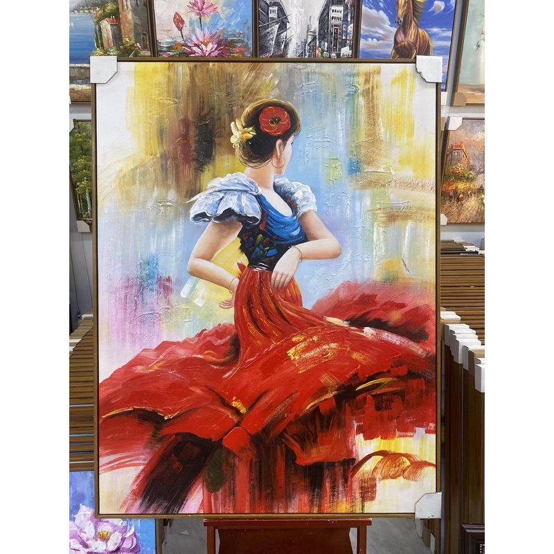 拉丁女孩90cm*120cm油画布手绘油画