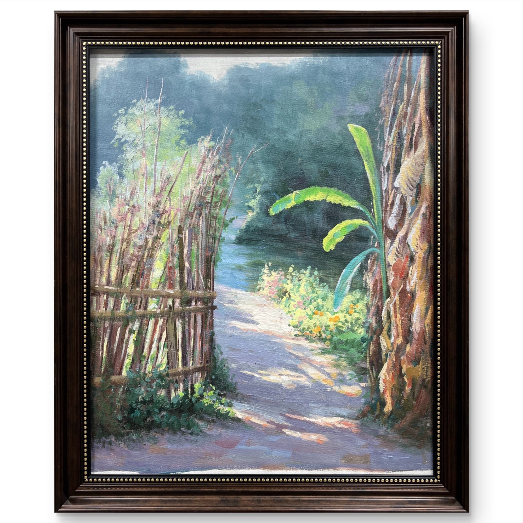 原创印象芭蕉叶50cm*60cm油画布手绘油画