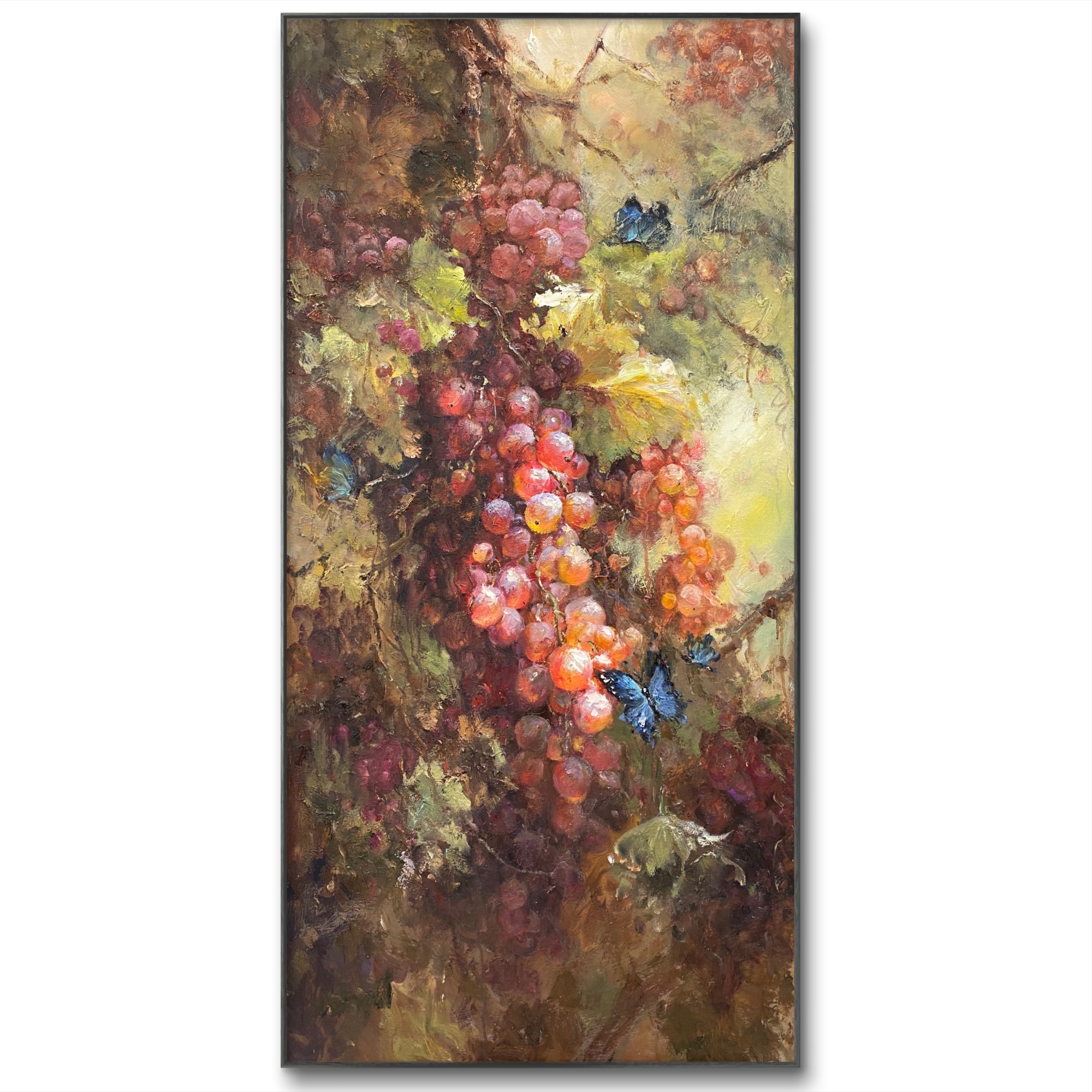 原创印象葡萄60cm*120cm油画布手绘油画