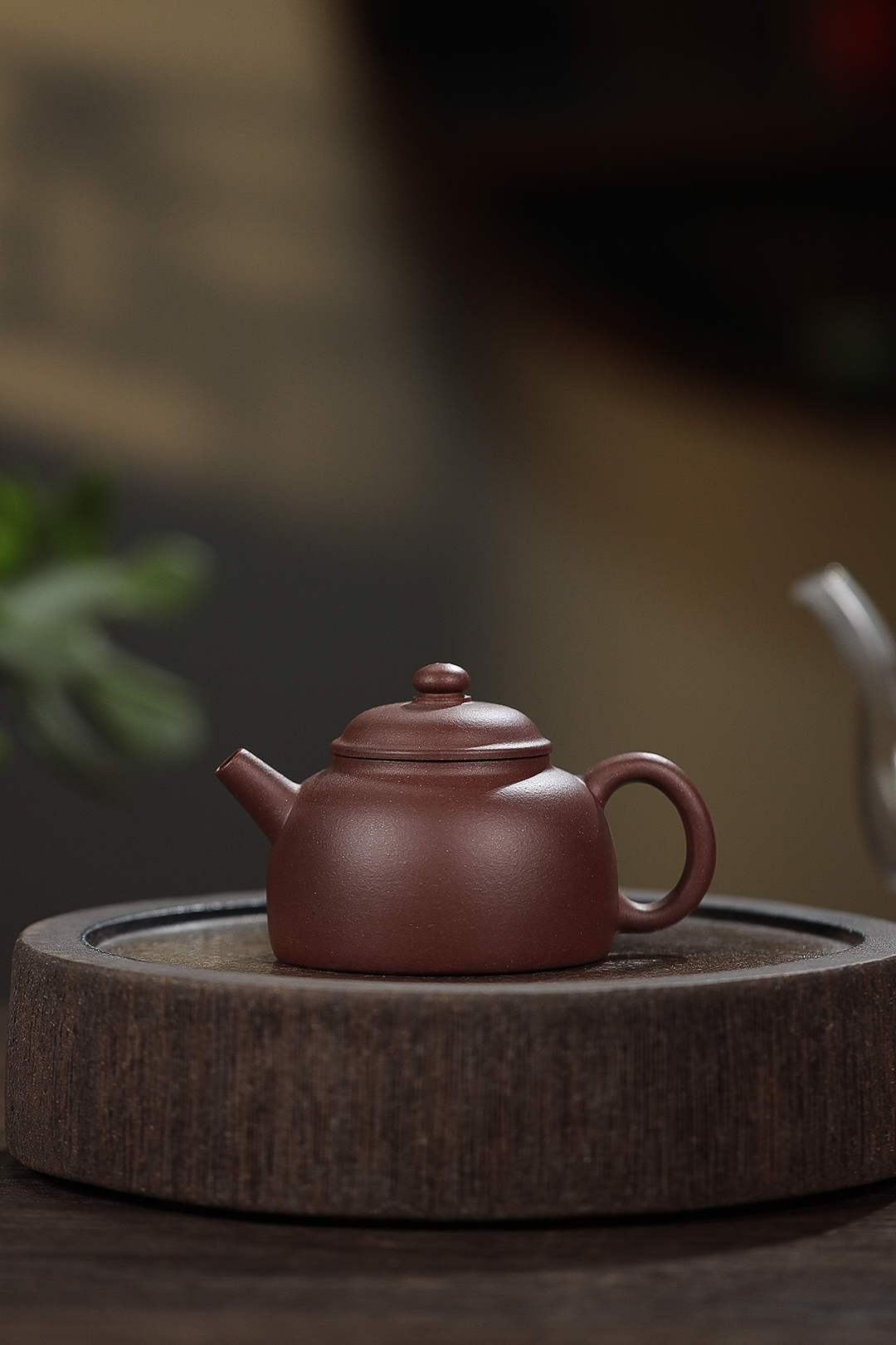 宜兴紫砂 原矿底槽青料子元宝壶150cc