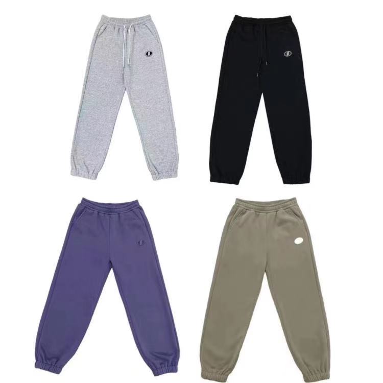 [3MJ]黑灰紫卡四色收脚JJ圆硅胶潮流时尚奥利绒儿童卫裤（暖暖冬日