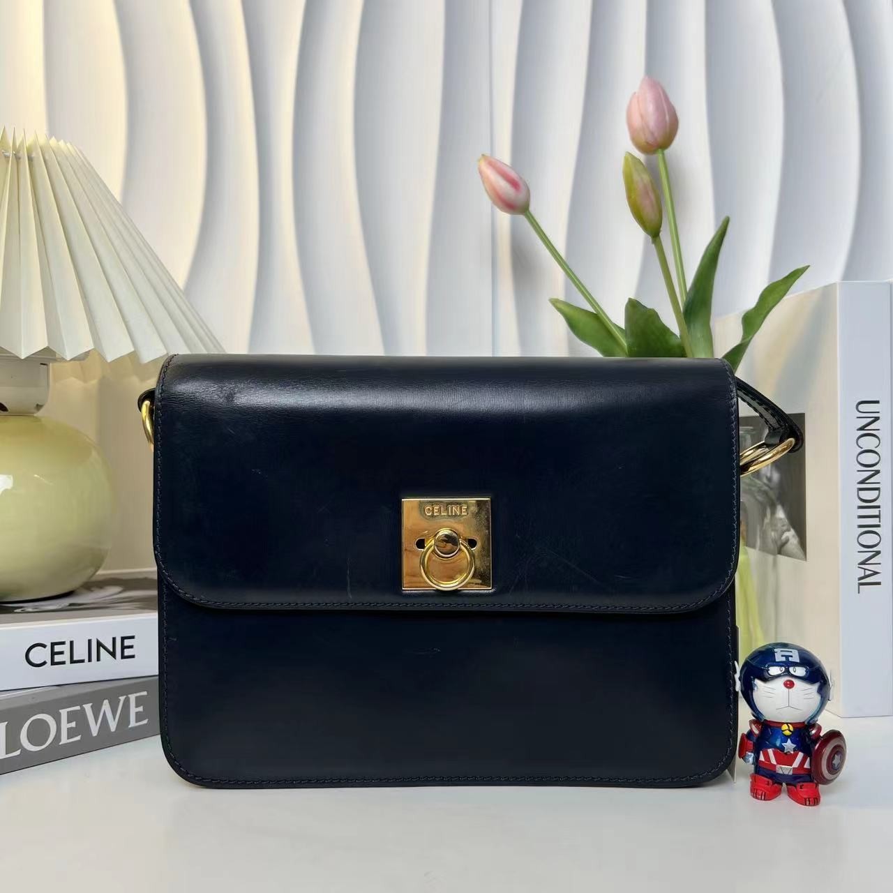 95新 Celine/思琳 多多奢品/思琳黑色手提包/95新