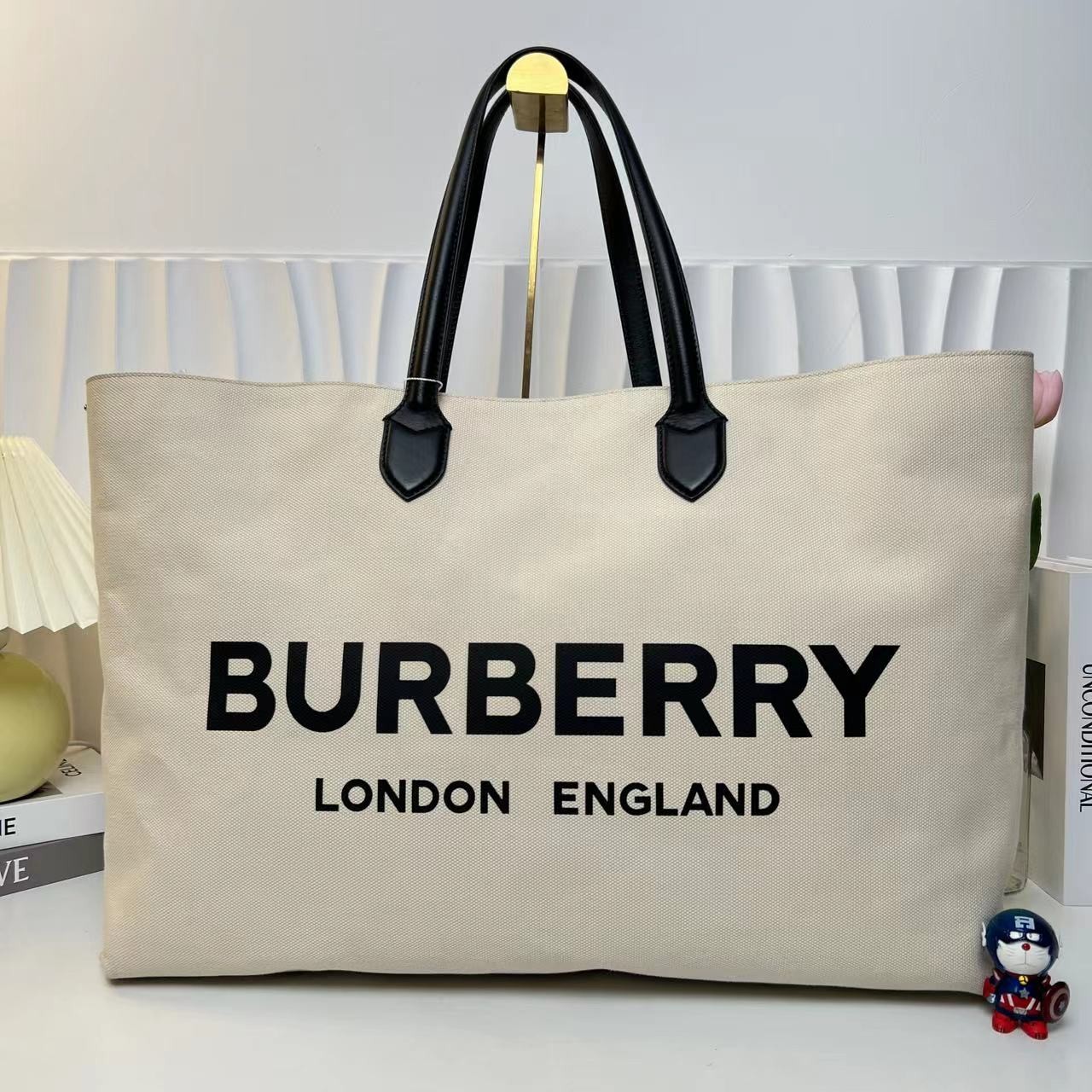 95新 BURBERRY/博柏利 多多奢品/巴宝莉托特单肩包/95新