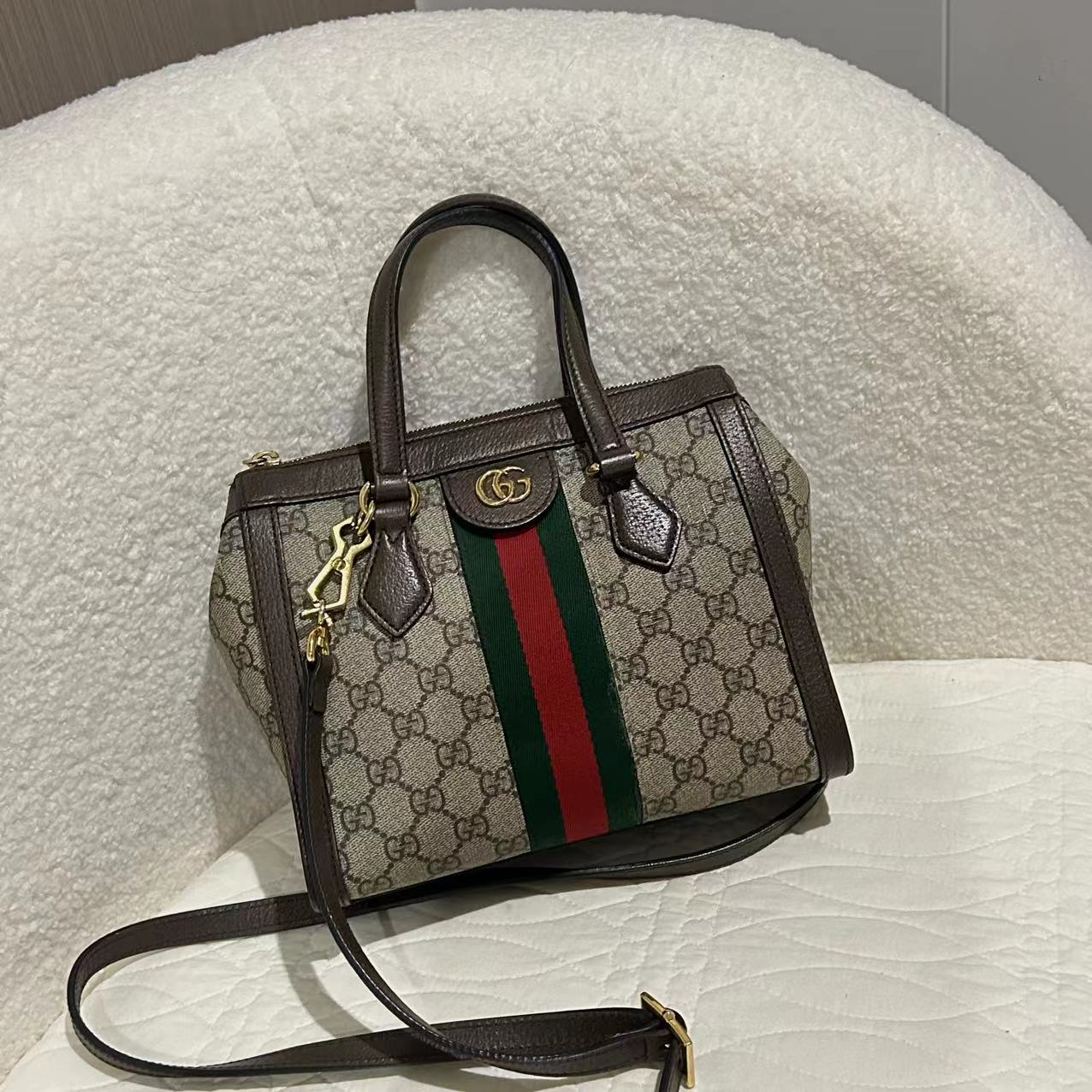 95新 GUCCI/古驰 多多奢品/古驰单肩斜跨包/98新
