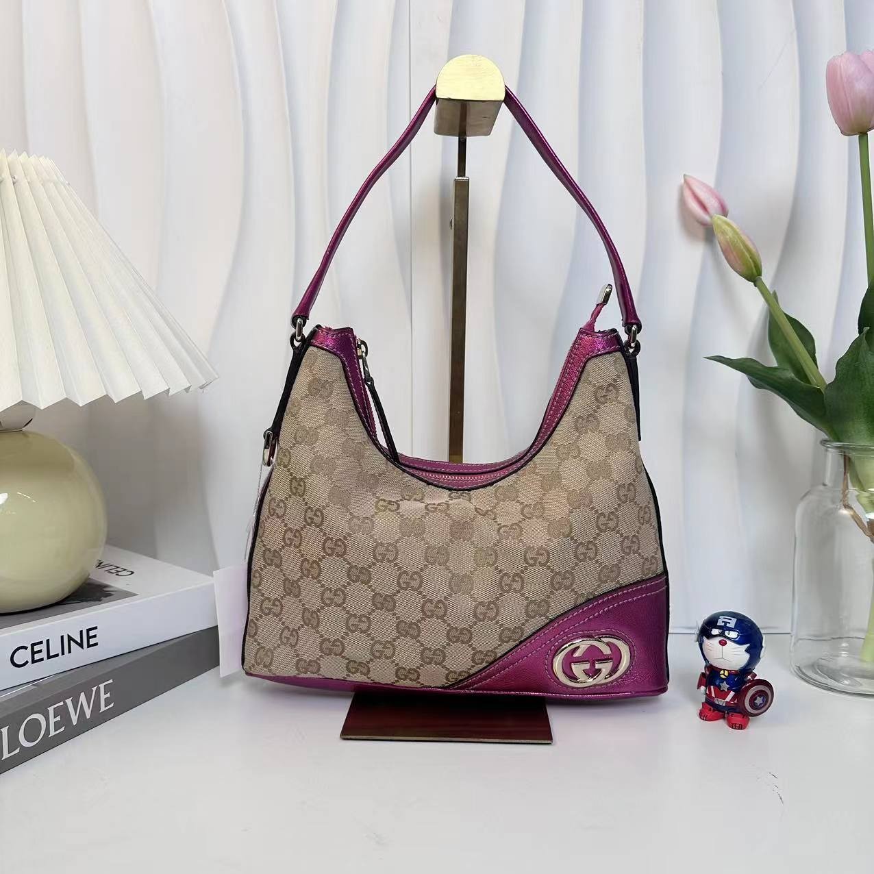 95新 GUCCI/古驰 多多奢品/古驰单肩腋下包/95新
