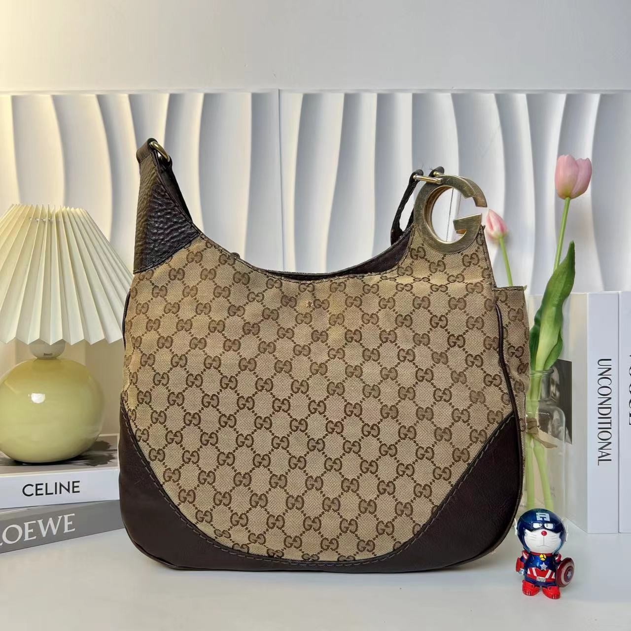 95新 GUCCI/古驰 多多奢品/古驰单肩斜跨包/96新