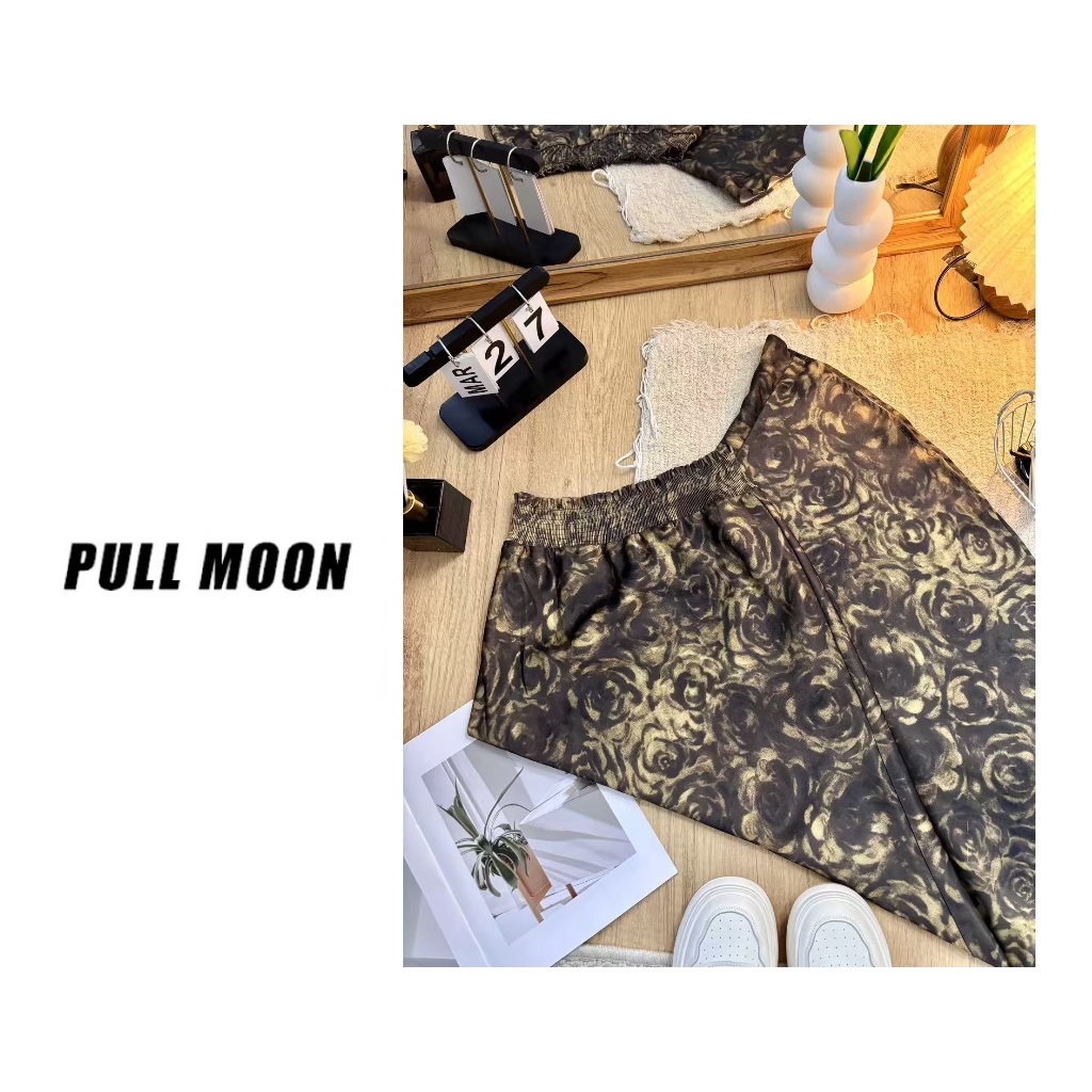 38-910-37 复古高腰中长款扎染半身裙 122