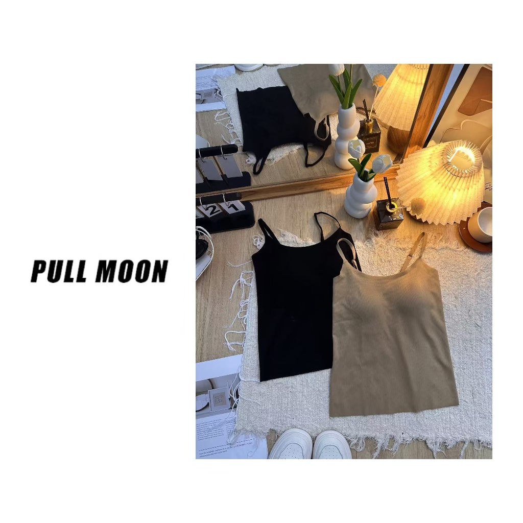 116-8-113-87 CF  美背内衣带胸垫一体内搭无痕打底吊带背心  