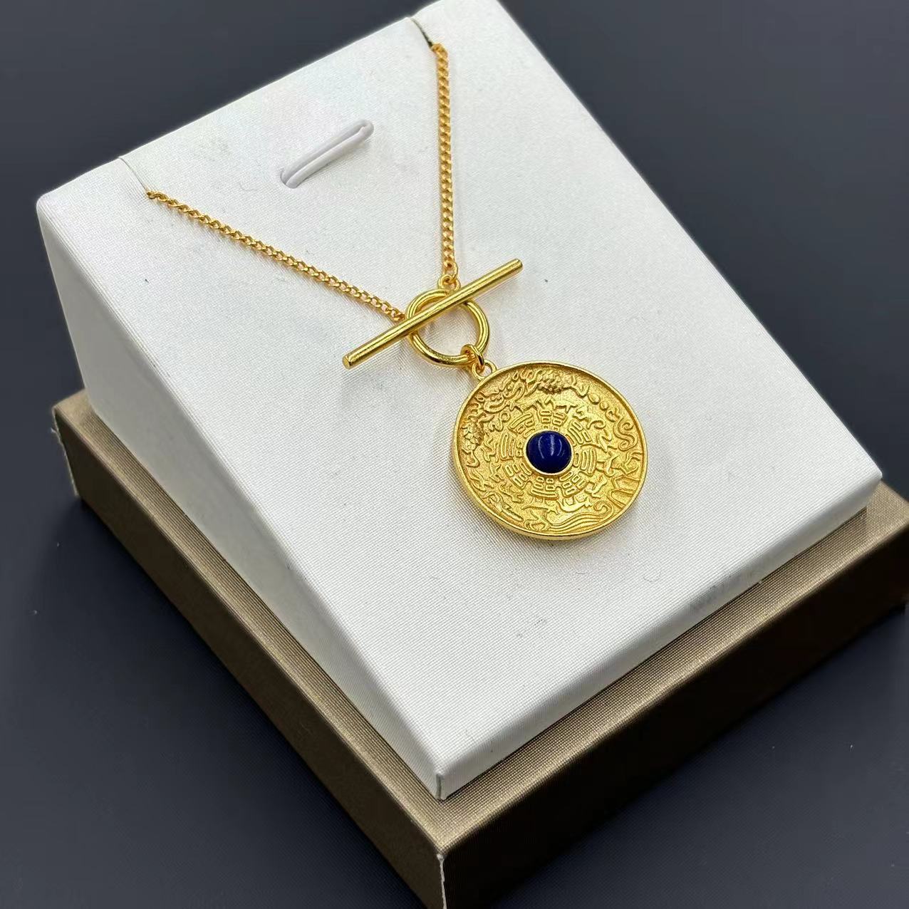 w34-国风气质款青金石太太牌项链-赠礼盒