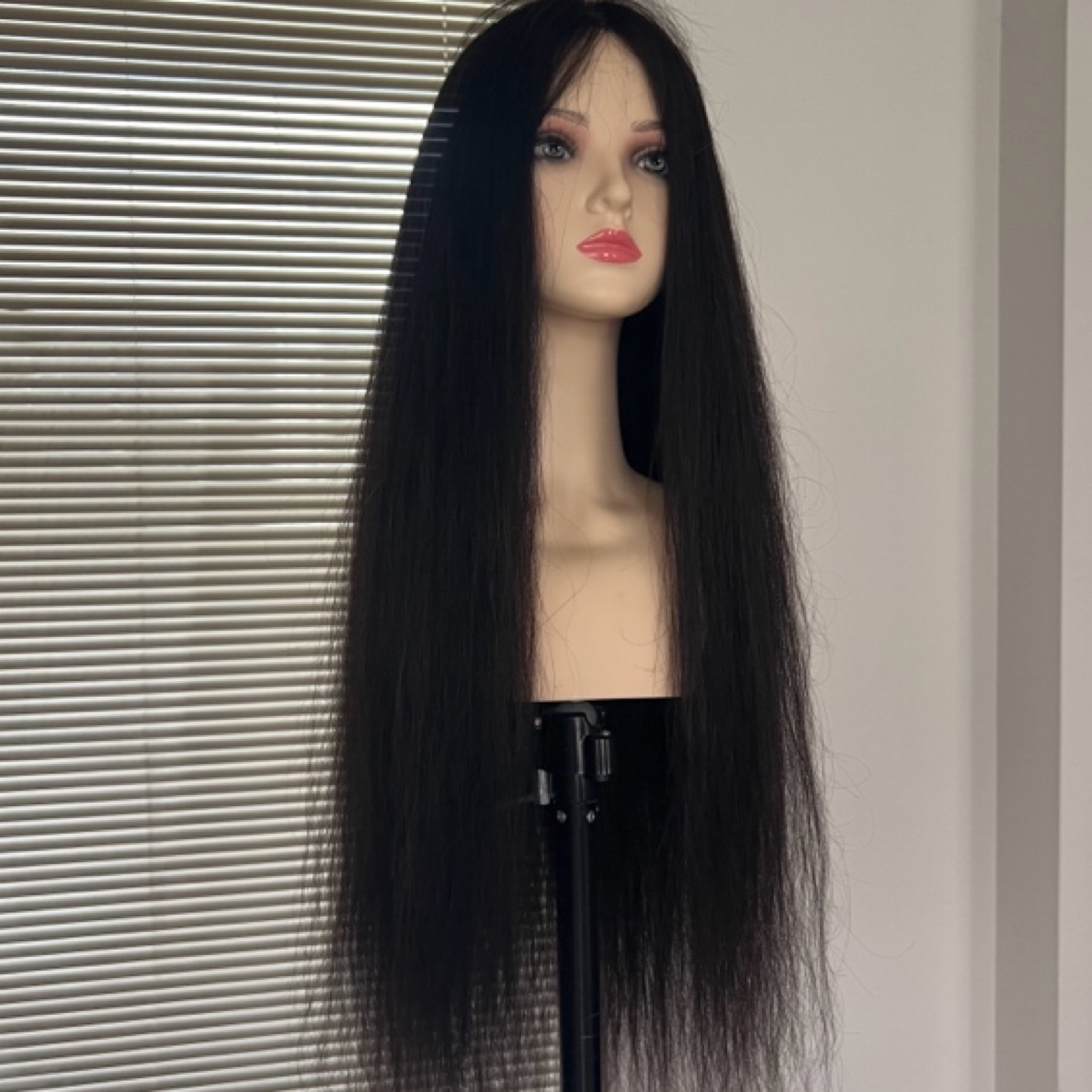 真人发丝手工钩织女士长发假发头套