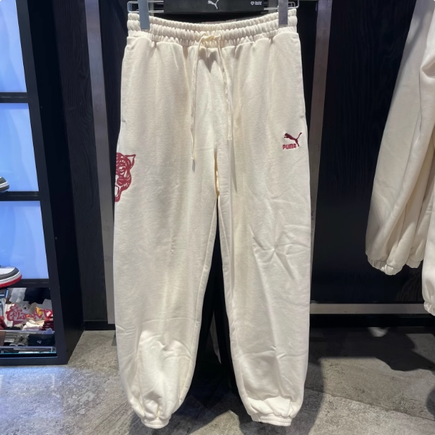 【星然】男子宽松束脚保暖运动裤虎头休闲针织长裤 621839-65