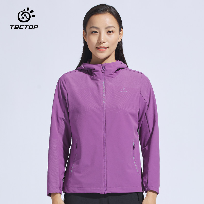 TECTOP/探拓女春秋时尚舒适透气百搭休闲运动外套AEB620084
