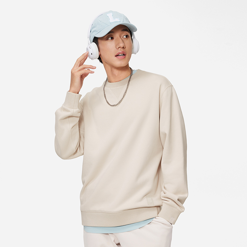 李宁卫衣男春季运动潮流系列百搭常规套头无帽卫衣AWDU029--B品