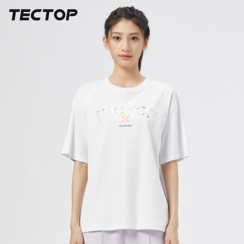 TECTOP/探拓短袖女款夏季户外简约透气休闲T恤1321452TX
