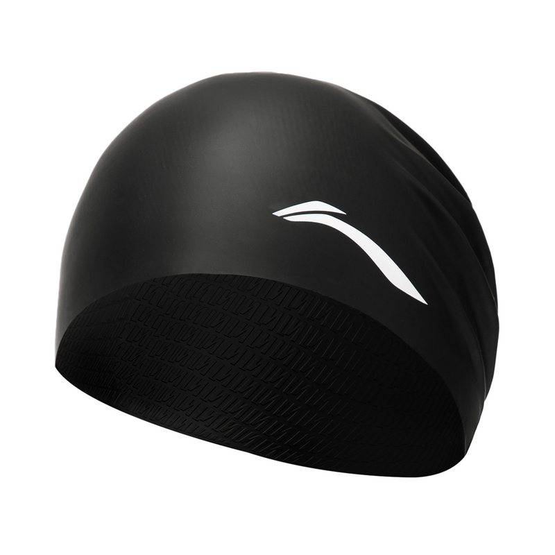 李宁游泳系列男女同款经典简约轻薄防水舒适运动泳帽ASYU015-B品