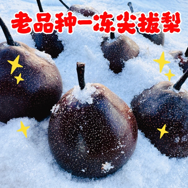冻尖把梨老式尖把梨冻梨酸甜细肉梨3斤5斤顺丰包邮酸酸甜甜美味