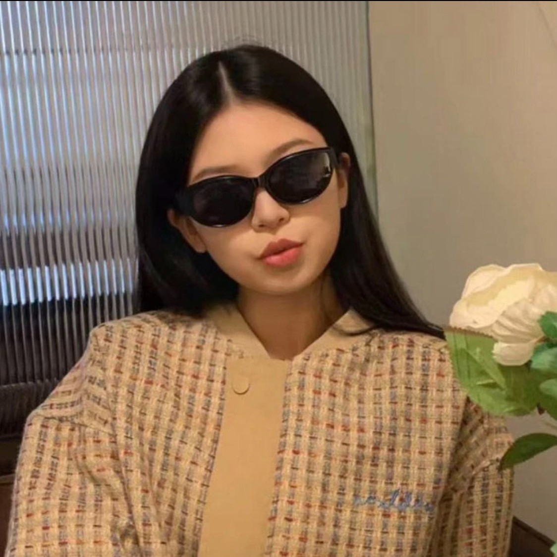 网红辣妹时尚百搭复古太阳镜街拍防紫外线辣妹太阳眼镜港风欧美风