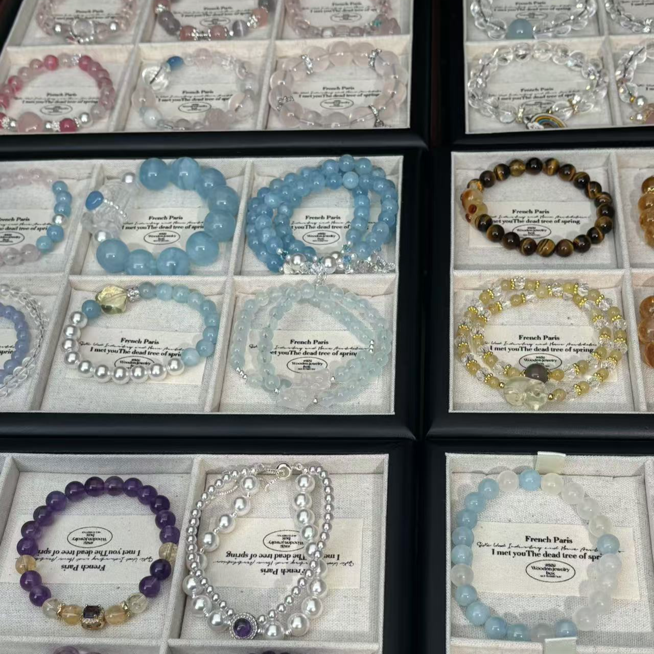 天然水晶玛瑙玉石手串多样性发一【直播间现场拍对应价格】