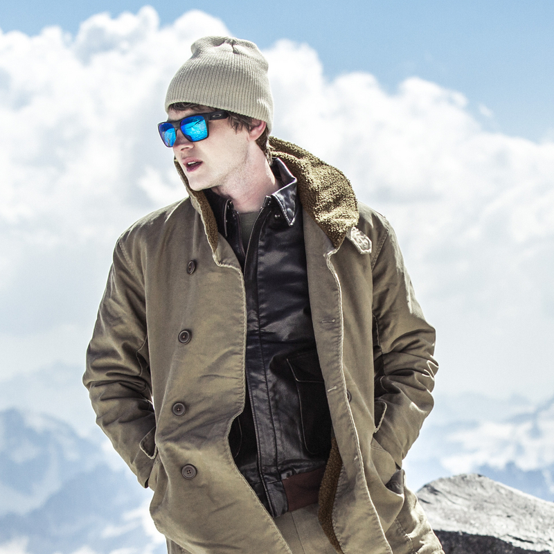 AKCLUB男装秋冬季户外马防风休闲奇诺双排扣中长款大衣 2010707