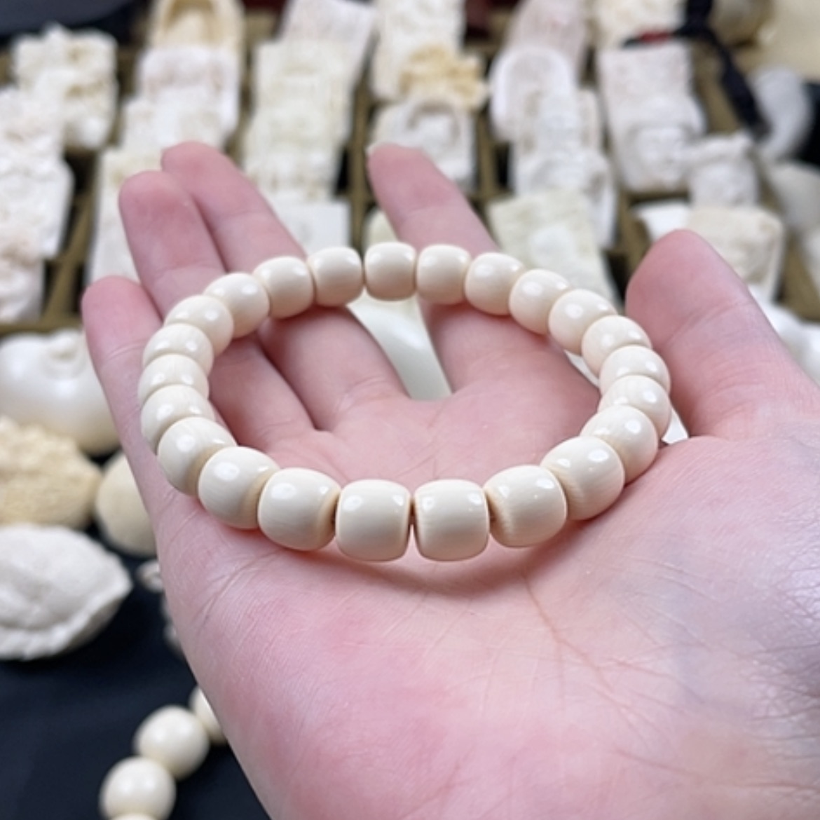 【闪购商品】m m根雕G*8*9单圈桶珠