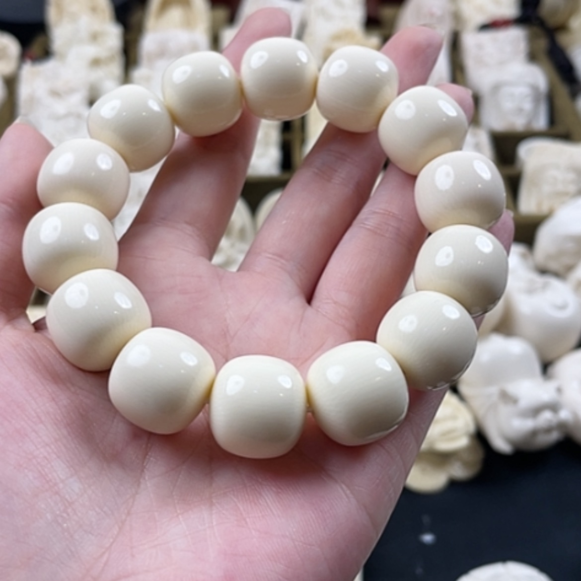 【闪购商品】m m根雕*️****1.7单圈桶珠