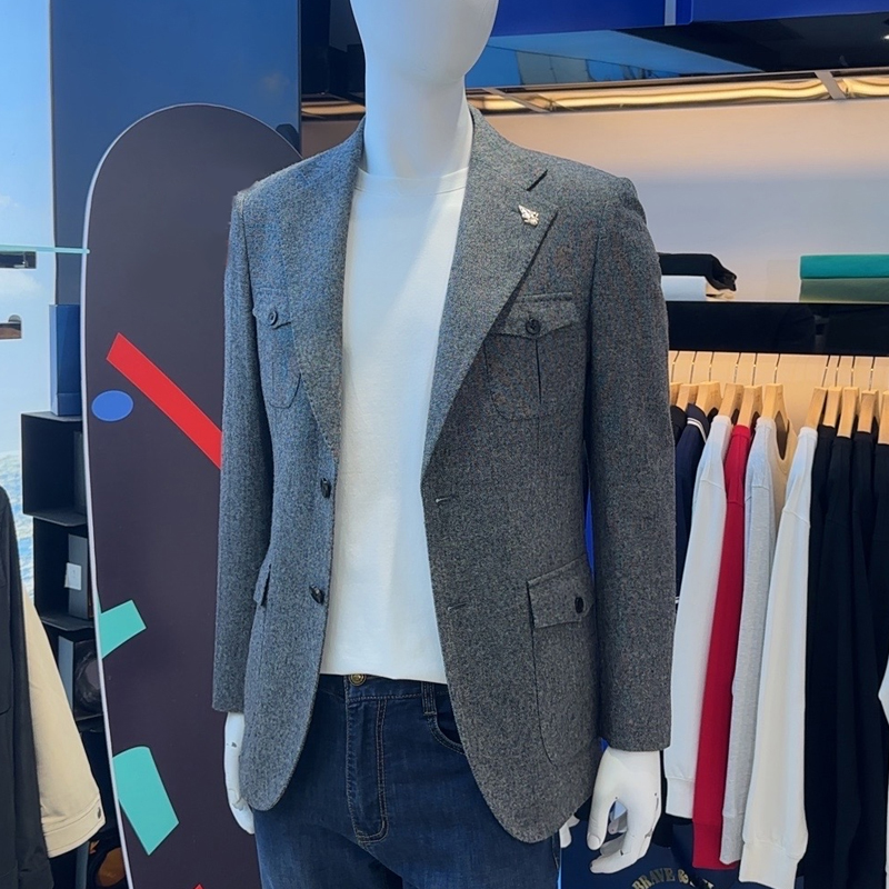 BRAVESHARK/勇士鲨鱼高奢订制经典时尚百搭西服外套男西装2026025