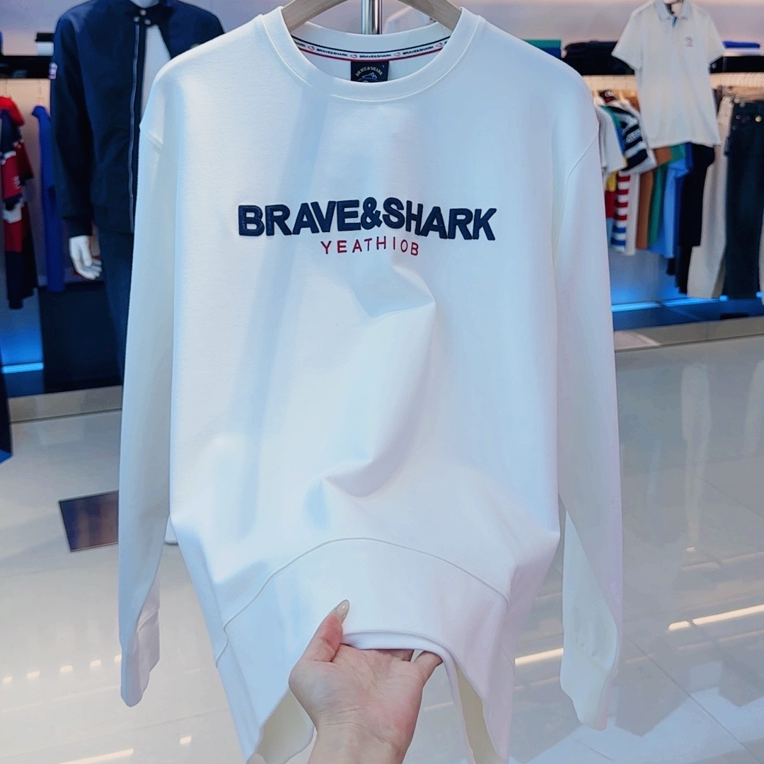 BRAVESHARK/勇士鲨鱼秋季男时尚重工刺绣圆领卫衣221107