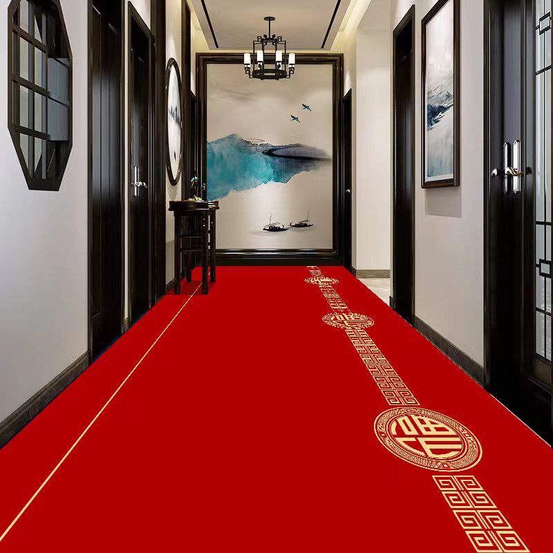 轻奢家用地垫走廊地毯床边毯玄关酒店过道满铺楼梯客厅防滑地毯