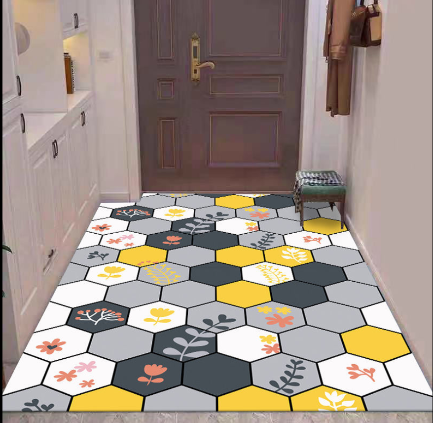 玄关裁剪PVC皮革门垫家用脚垫入户门垫防滑防水防油地垫入户门垫