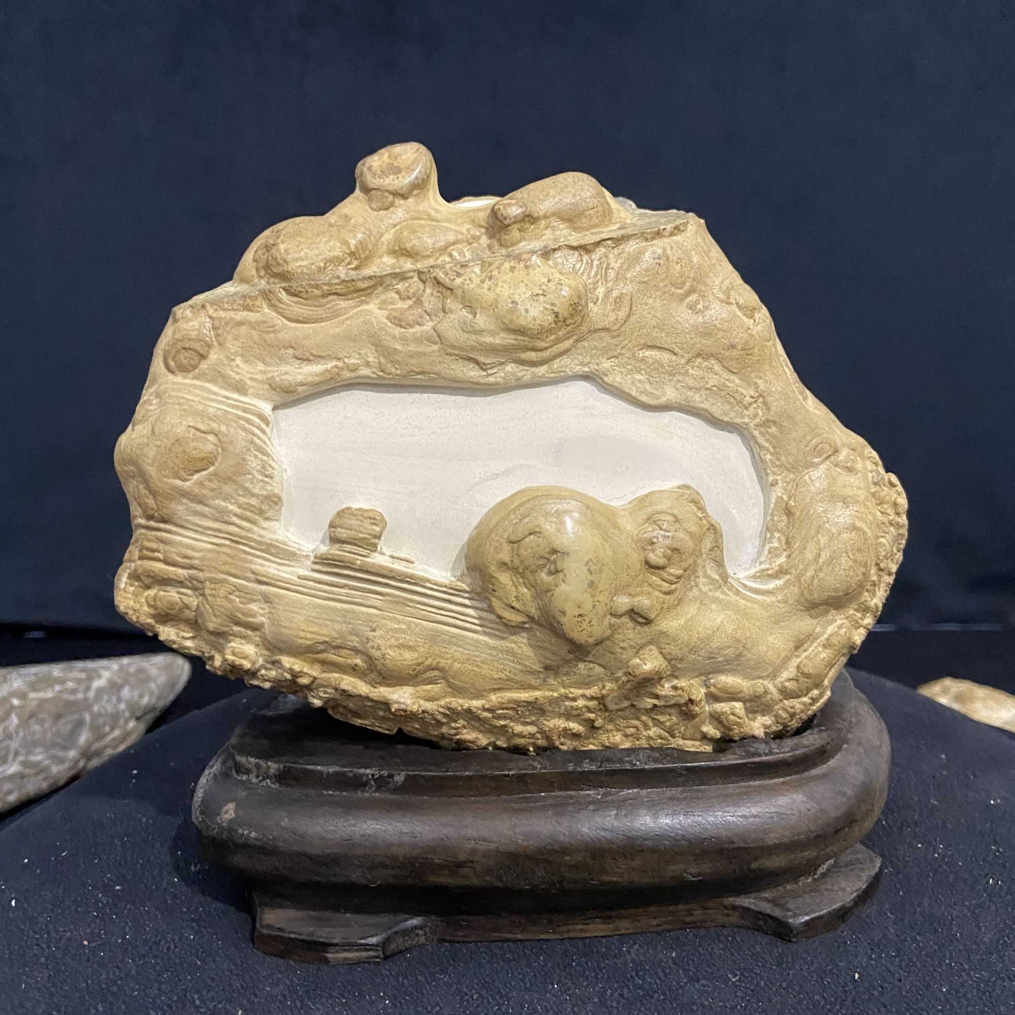 湖北恩施清江天然云锦石奇石收藏客厅家居家室内摆件艺术乔迁装修