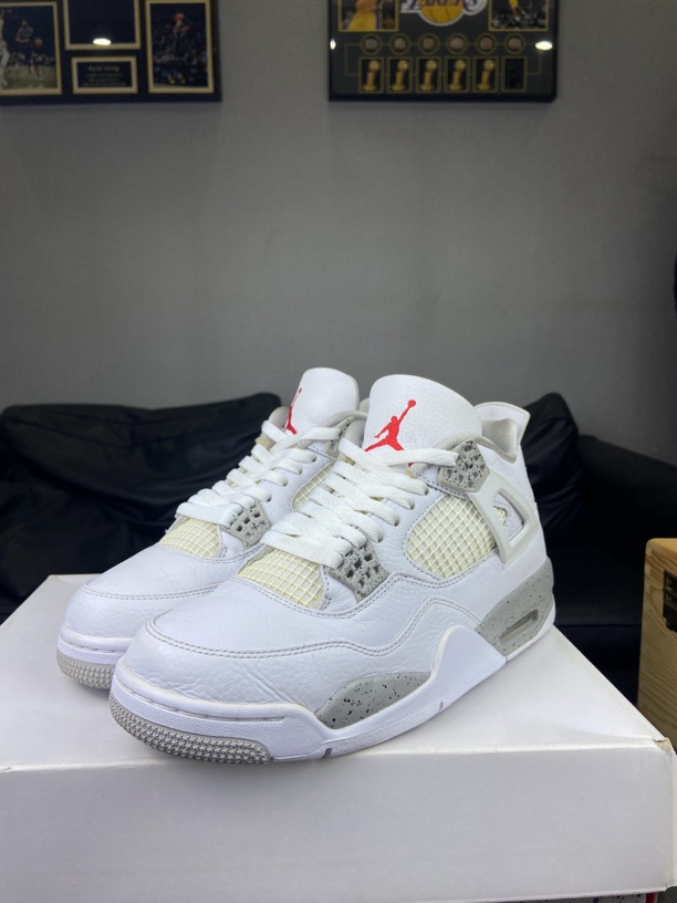 Nike休闲鞋aj4奥利奥42.5码原盒97新中古潮流白灰