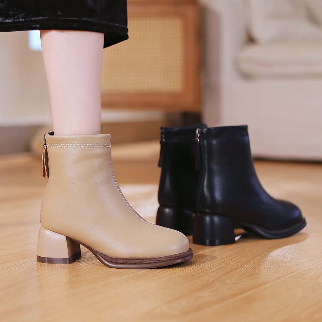 【Ciafoce纤芙森】时尚百搭气质软底外穿英伦风休闲加绒冬女鞋15