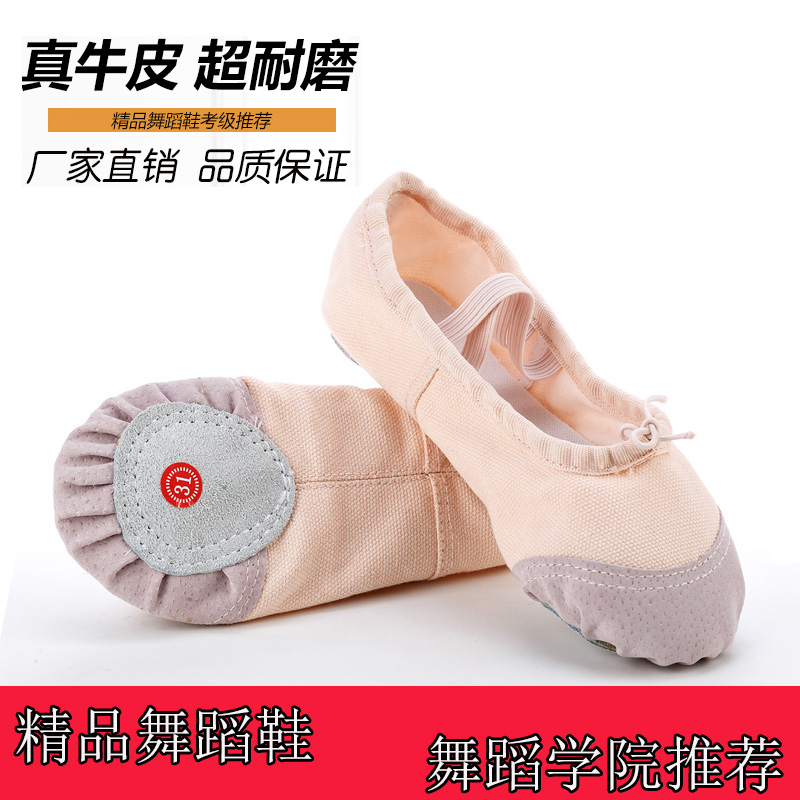 儿童舞蹈鞋软底跳舞鞋女童练功鞋成人瑜伽鞋幼儿芭蕾舞鞋男猫爪鞋