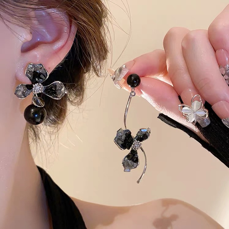 铜合金耳饰 【暗里着迷】秋冬新款气质时尚AB款不规则设计-212