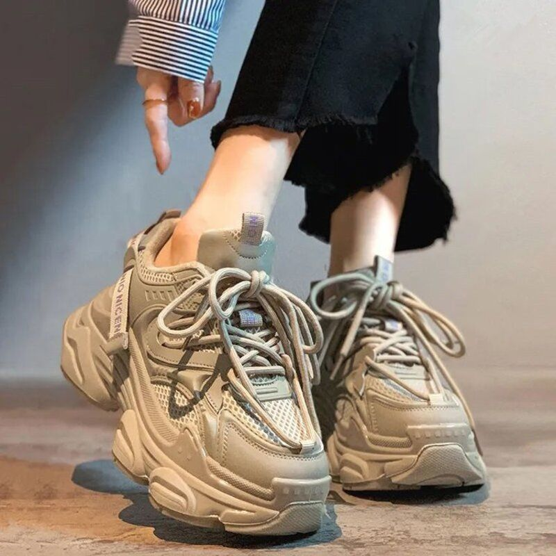 秋冬季回力休闲厚底老爹鞋女款2023秋新款增高黑色时尚运动鞋韩版