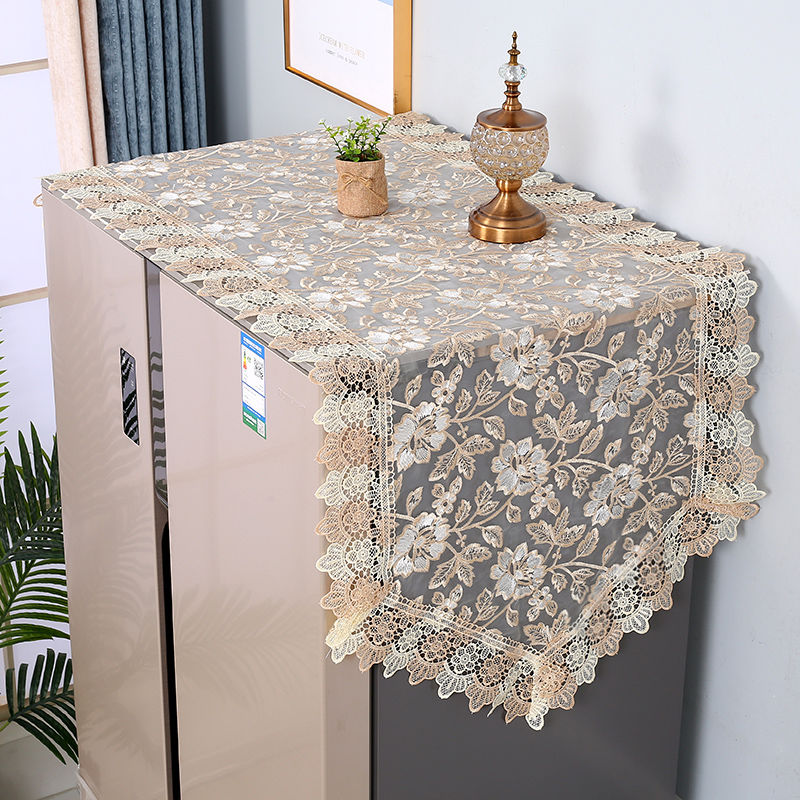 冰箱盖布防尘布现代简约家用单双开门冰箱遮灰盖巾防尘罩套欧式单