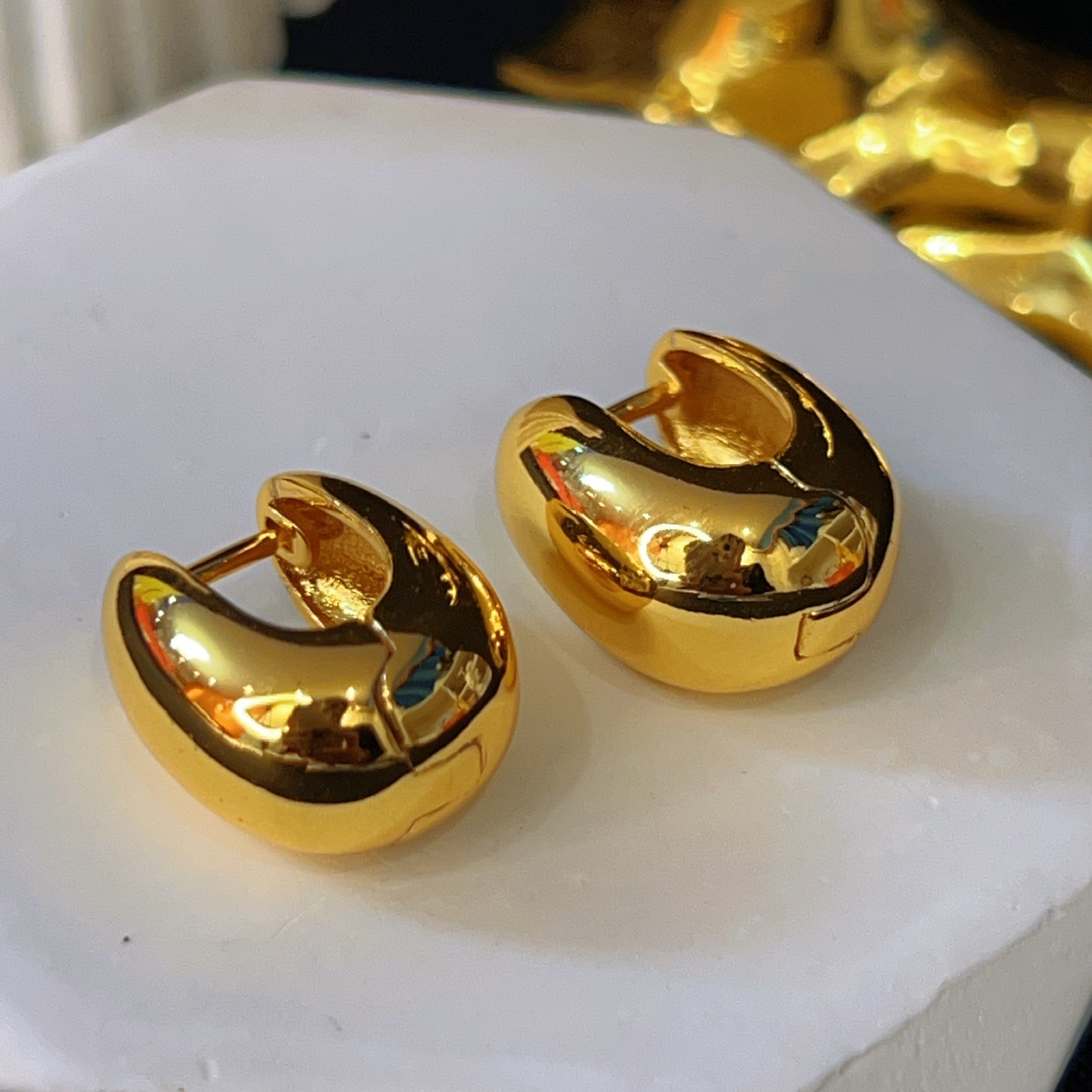 铜合金耳饰 哈尼西牧铜合金时尚耳环#0007641