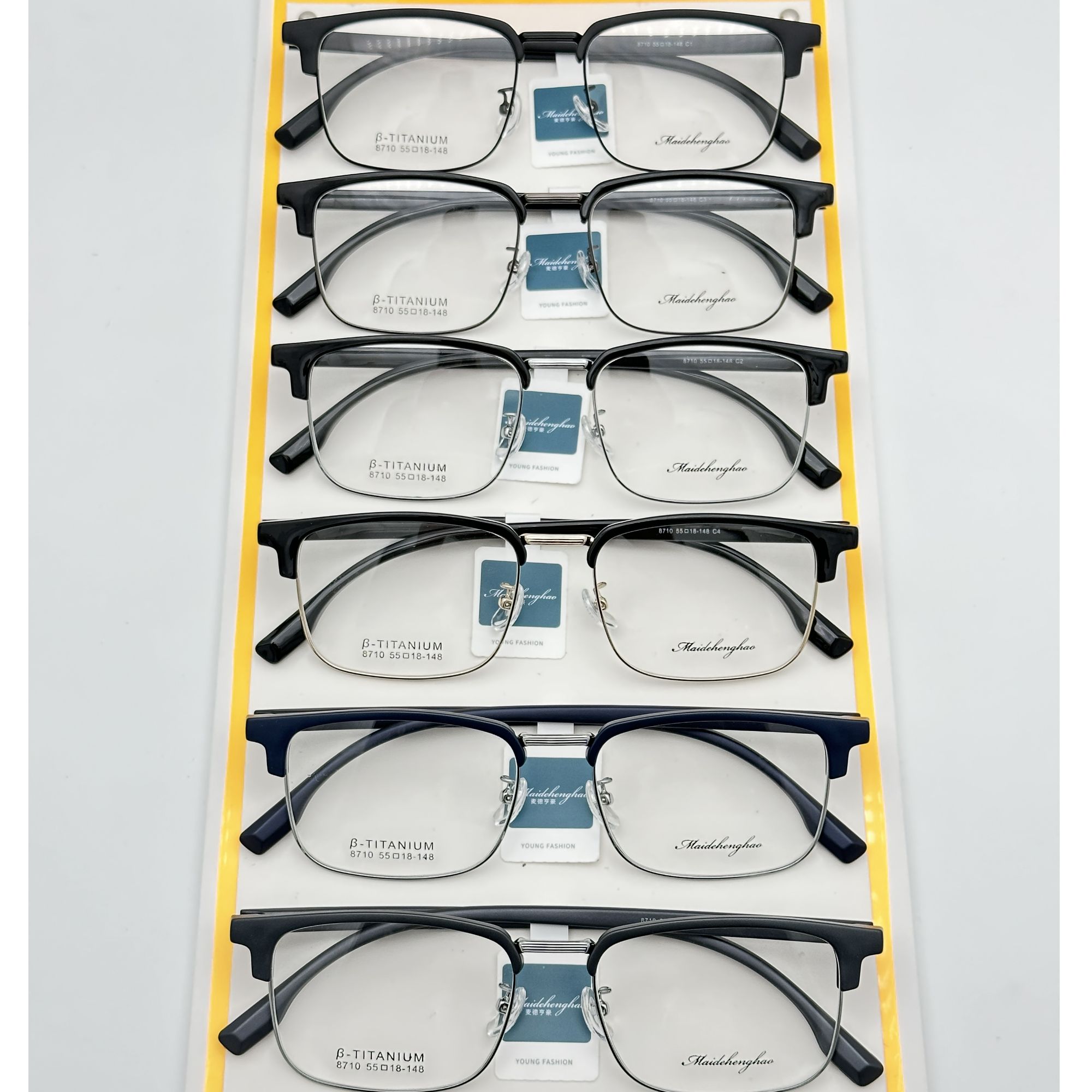 麦德tr眉毛款时尚镜架 百搭钛架经典眼镜 商务眼镜潮流畅销款