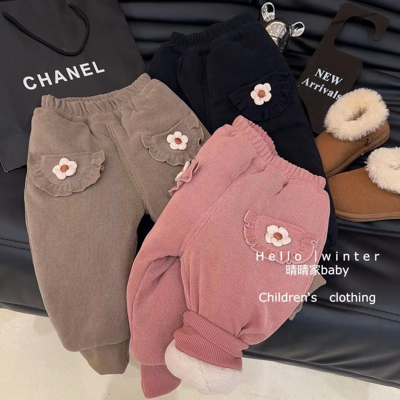 【一条过冬】儿童冬季加棉长裤宝宝加厚棉裤外穿裤子女童小童保暖裤