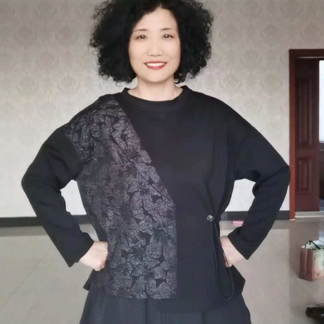 休闲时尚文艺范国风打底T桖衫上衣