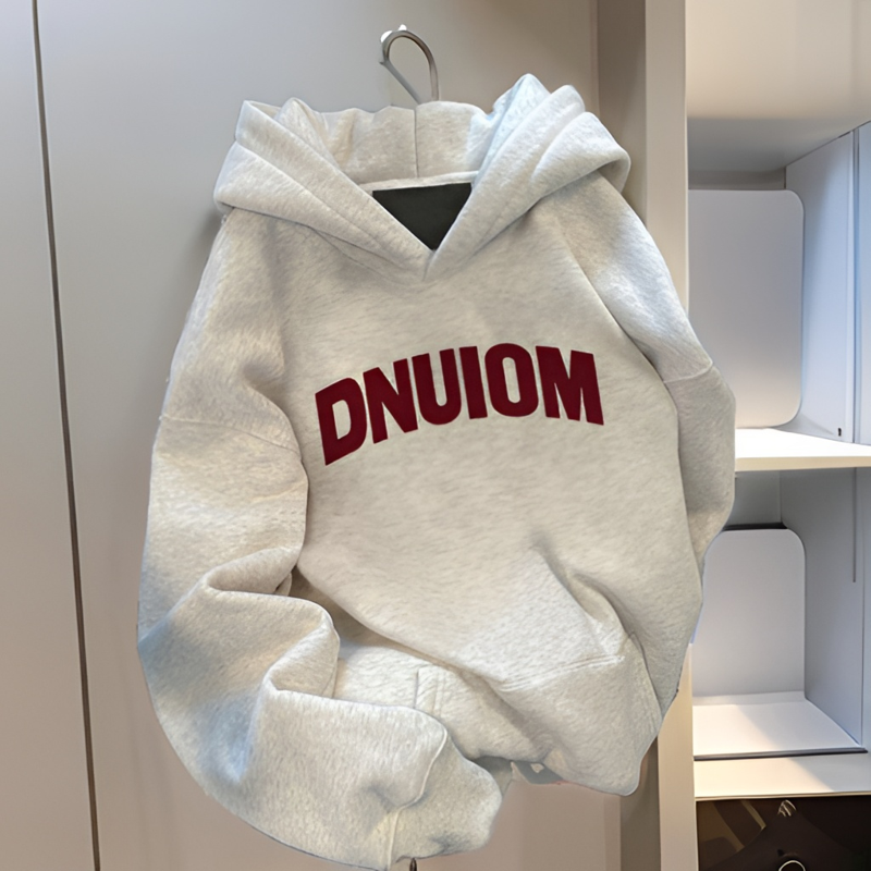 韩版字母印花连帽卫衣女秋冬新款宽松学生百搭外套慵懒风卫衣春秋