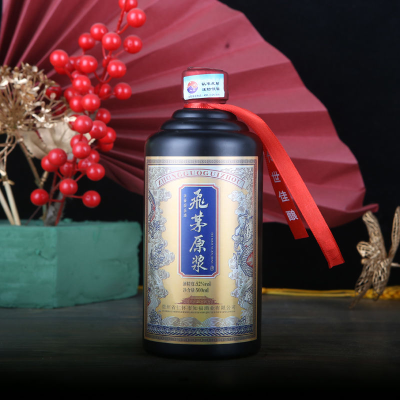 告辞飞茅原浆浓香型白酒窖香浓郁口感绵柔52度500