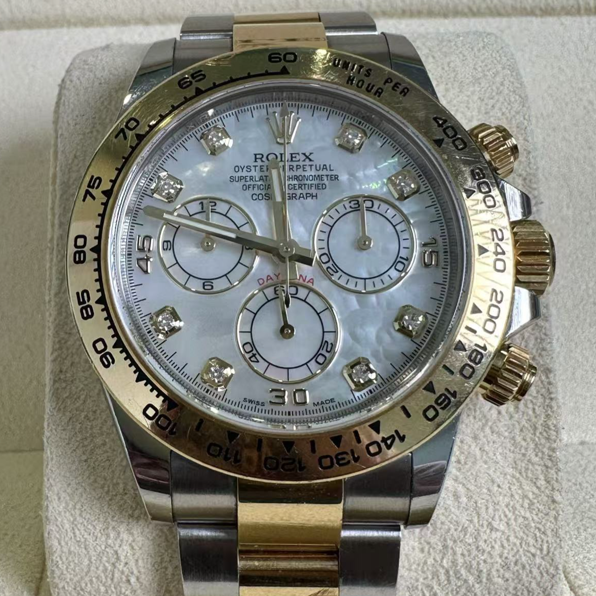 99新 Rolex/劳力士 宇宙计型迪通拿m116503-0007白贝母 二手全套