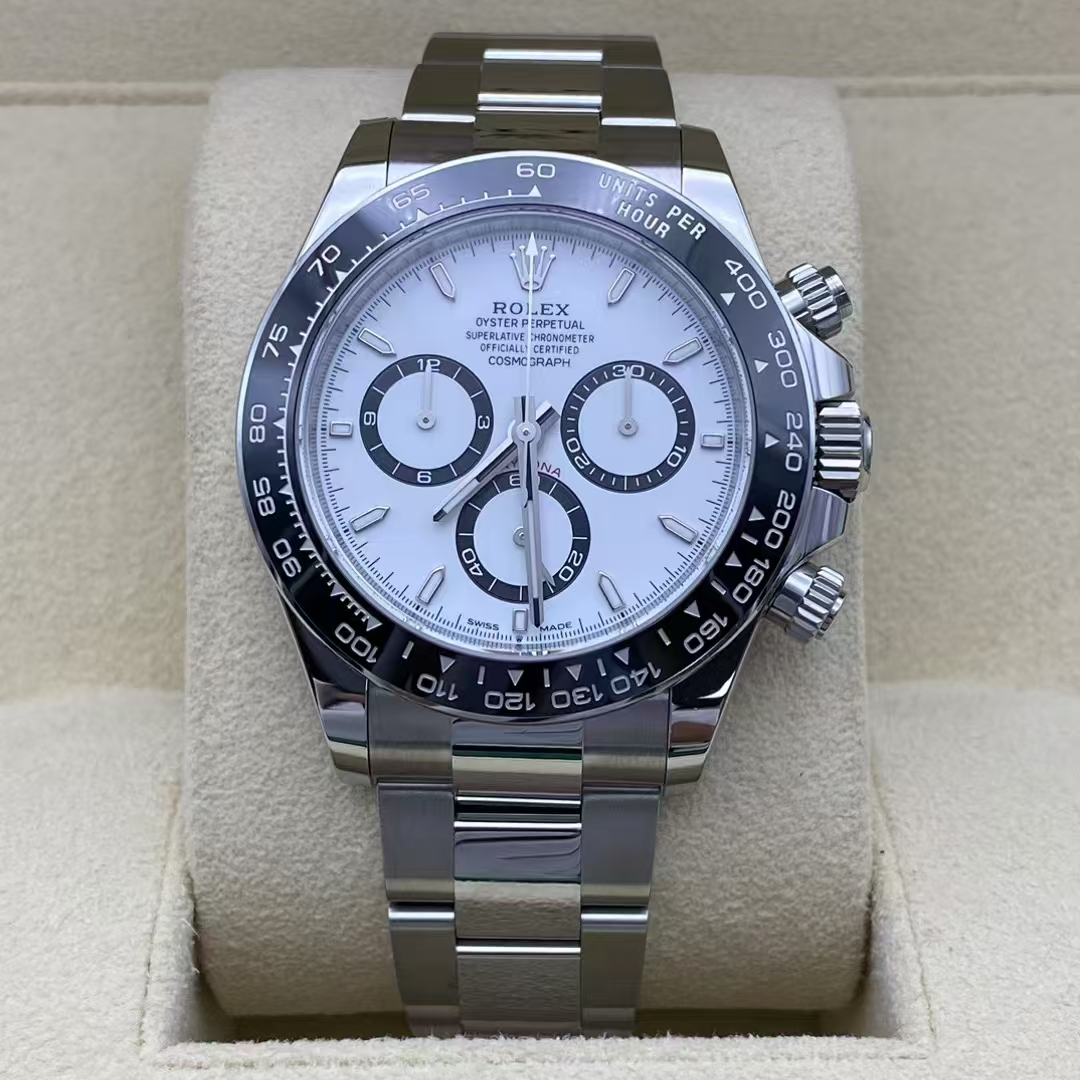 99新 Rolex/劳力士 宇宙计型迪通拿型m126500-0001白钢迪全套全长