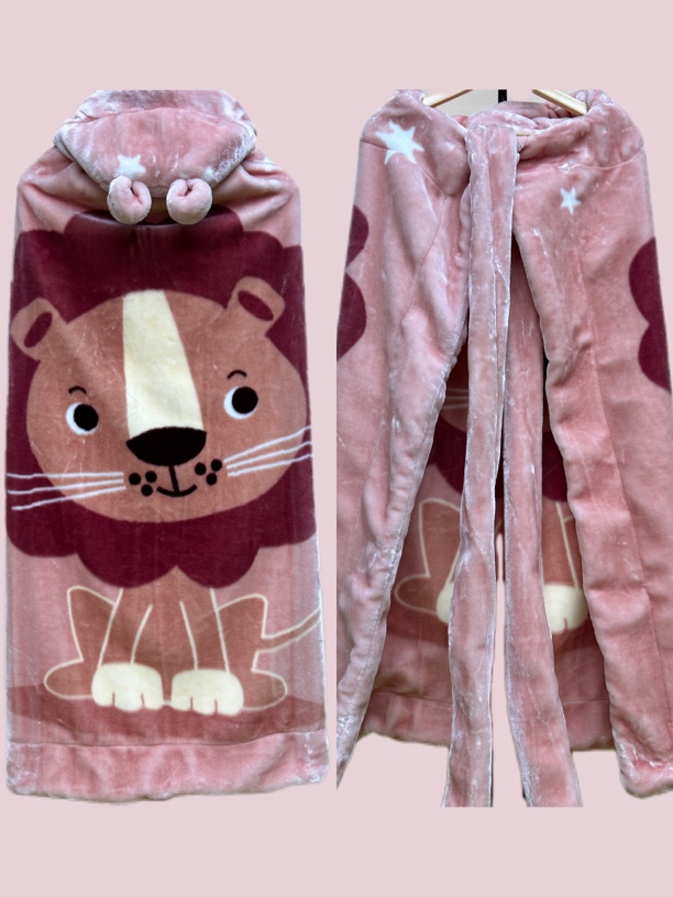 （0-6岁）可背款1米✖️1.2双层中厚款不加棉云毯披风加长绑带